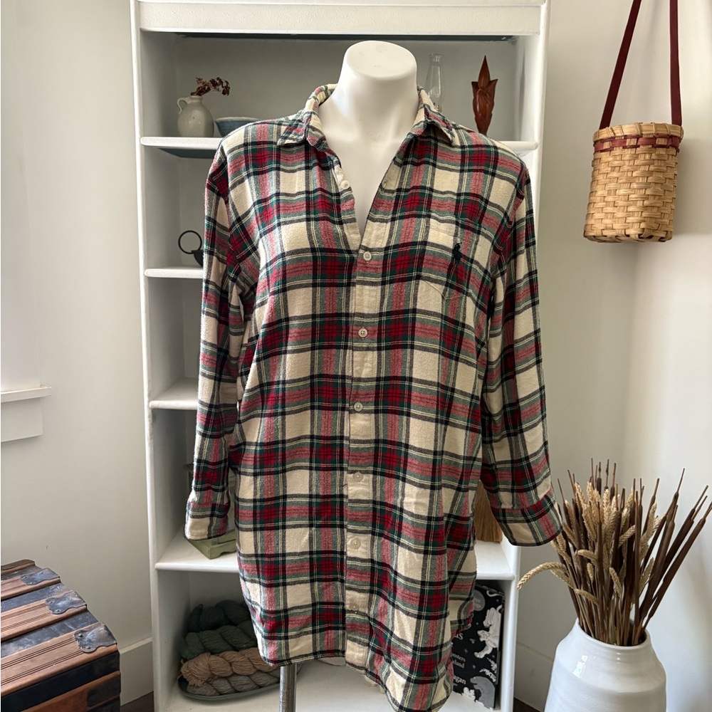 Polo Ralph Lauren Red and Green Plaid Shirt